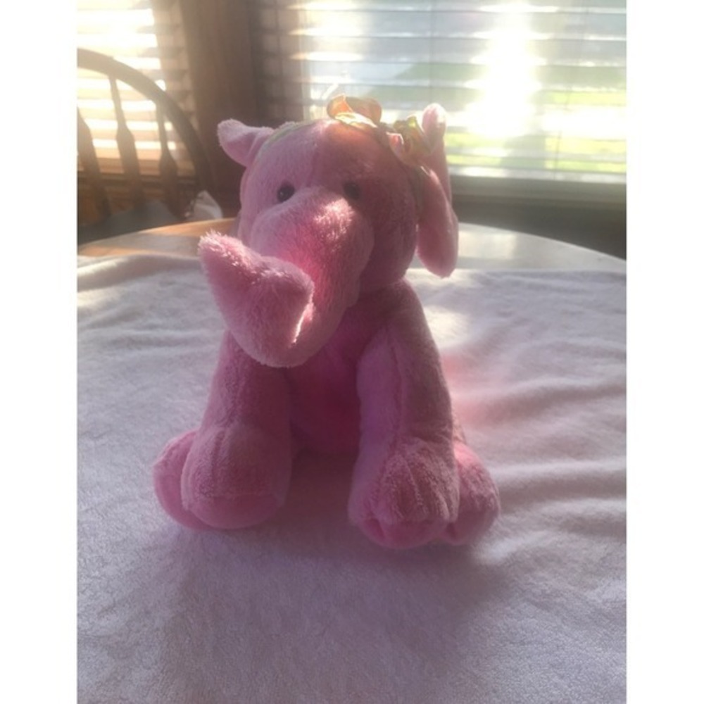 Plush applause pink elephant 10"